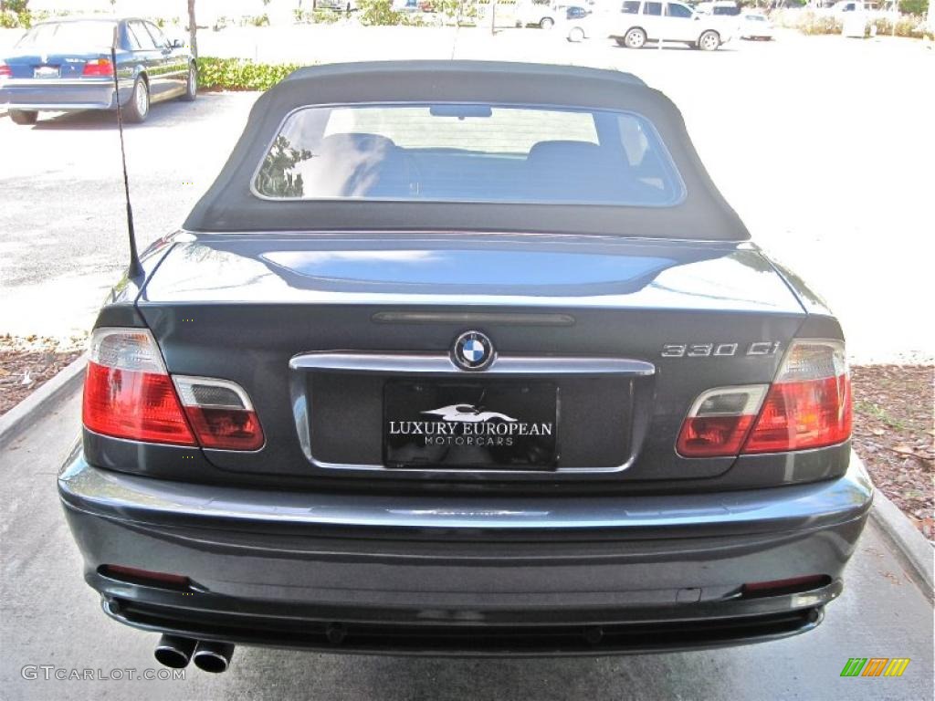 2003 3 Series 330i Convertible - Steel Grey Metallic / Grey photo #26