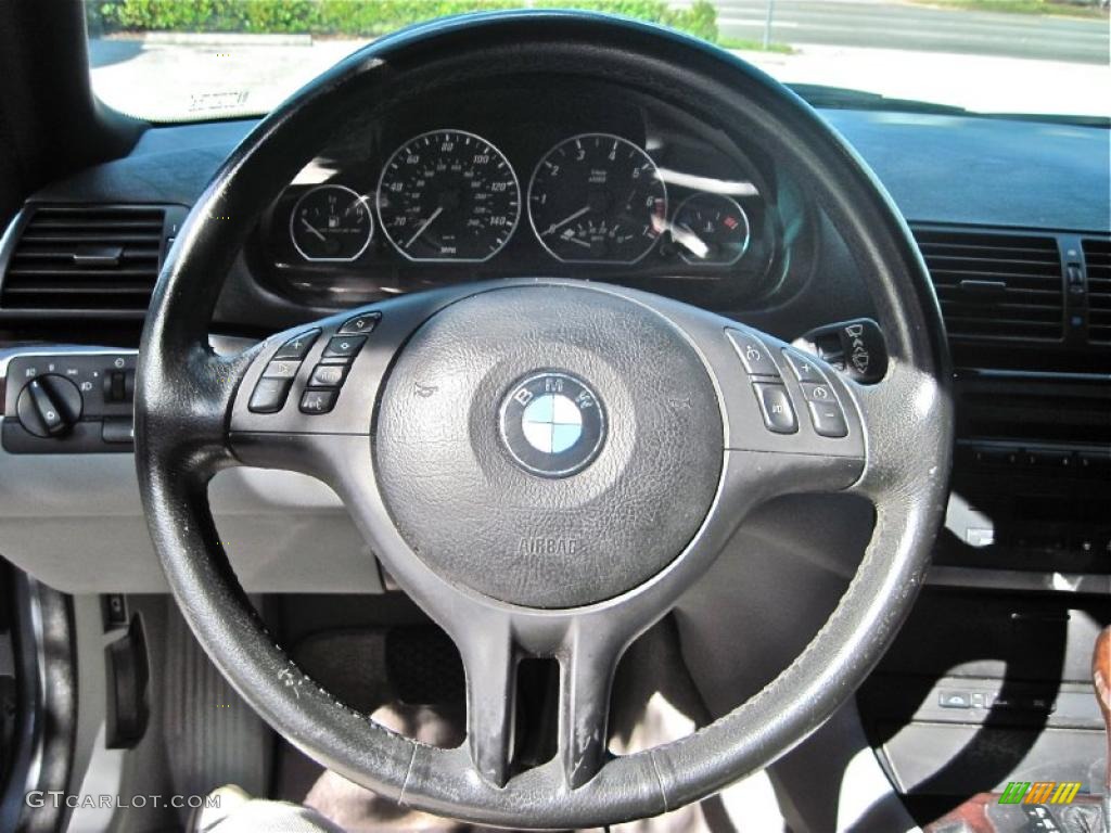 2003 3 Series 330i Convertible - Steel Grey Metallic / Grey photo #44