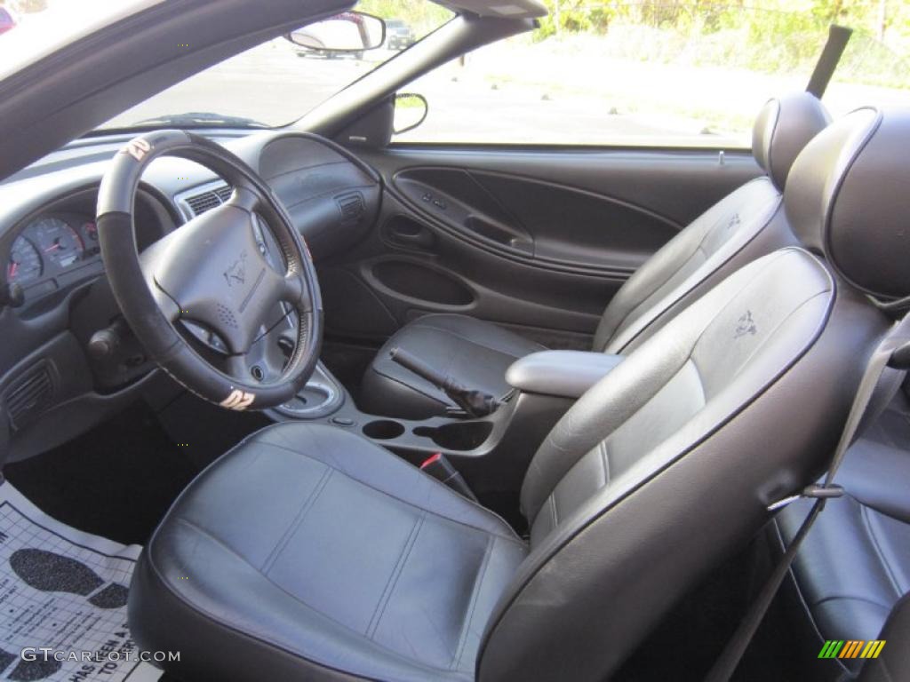 2003 Mustang V6 Convertible - Oxford White / Dark Charcoal photo #9