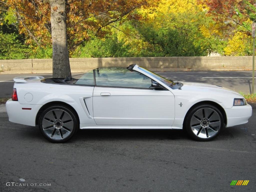 2003 Mustang V6 Convertible - Oxford White / Dark Charcoal photo #21