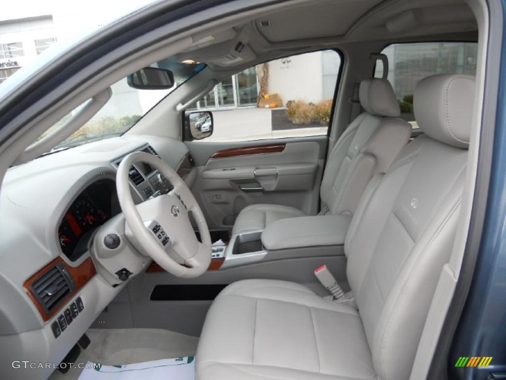 Stone Interior 2009 Infiniti QX 56 4WD Photo #38884257