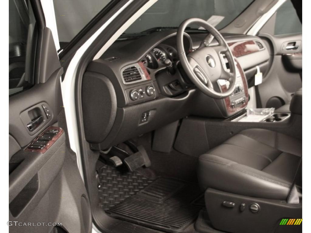 Ebony Interior 2011 Chevrolet Silverado 3500HD LTZ Crew Cab 4x4 Photo #38884865