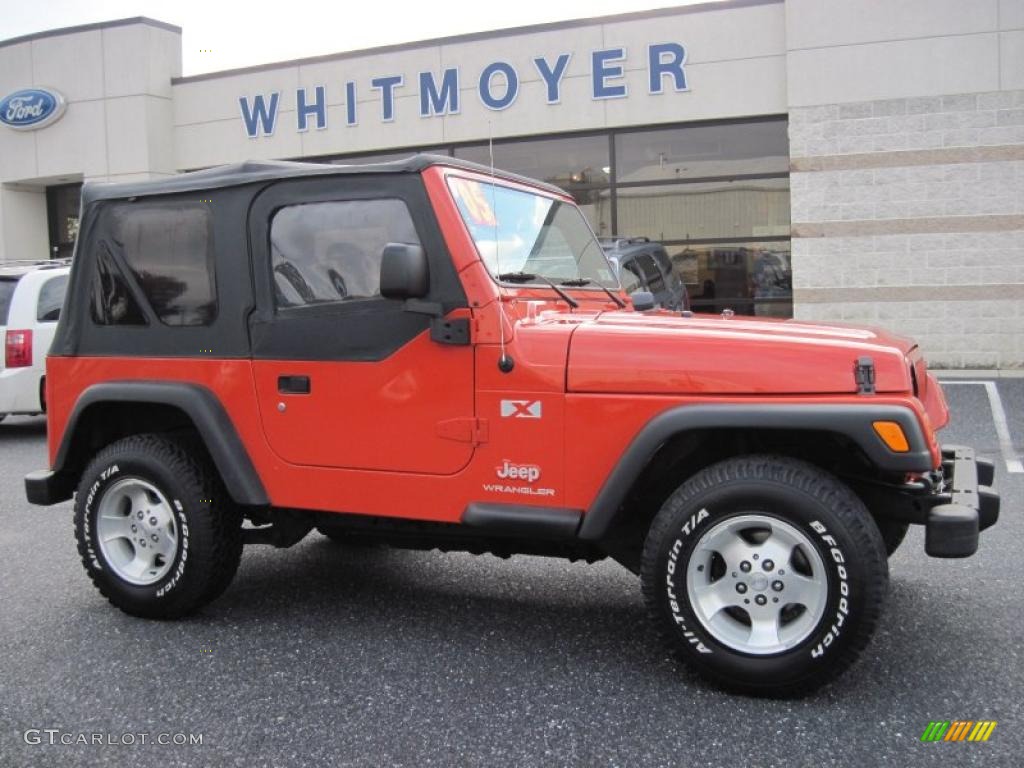 2005 Wrangler SE 4x4 - Impact Orange / Dark Slate Gray photo #1