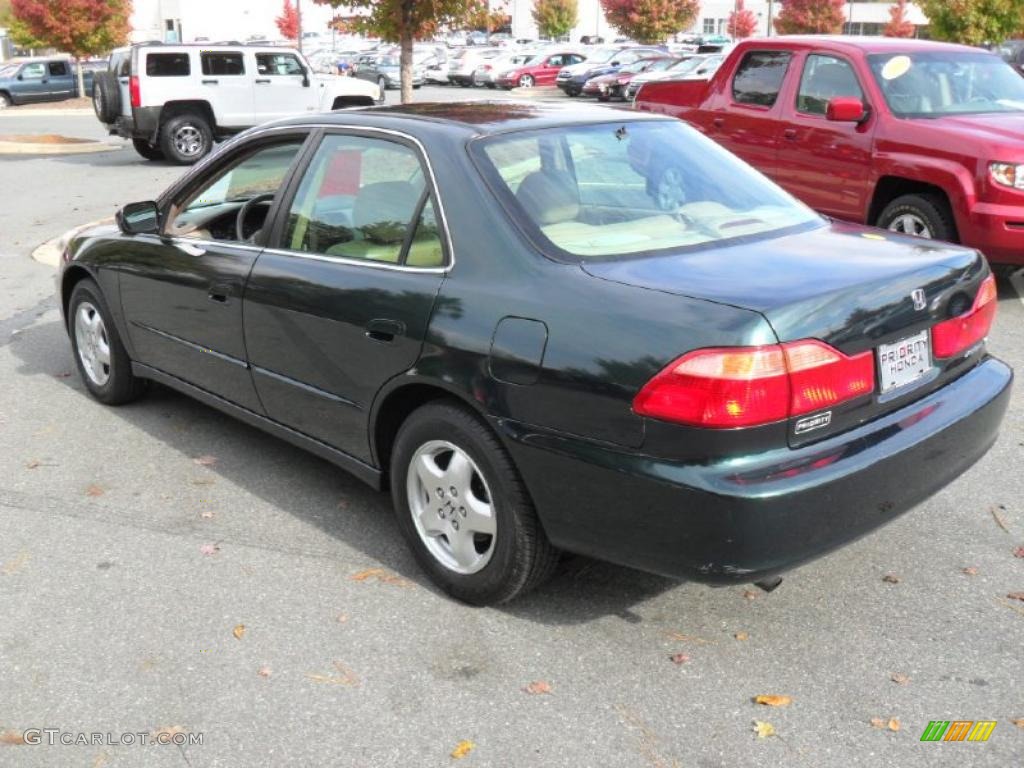 1998 Accord EX V6 Sedan - Dark Emerald Pearl / Ivory photo #2