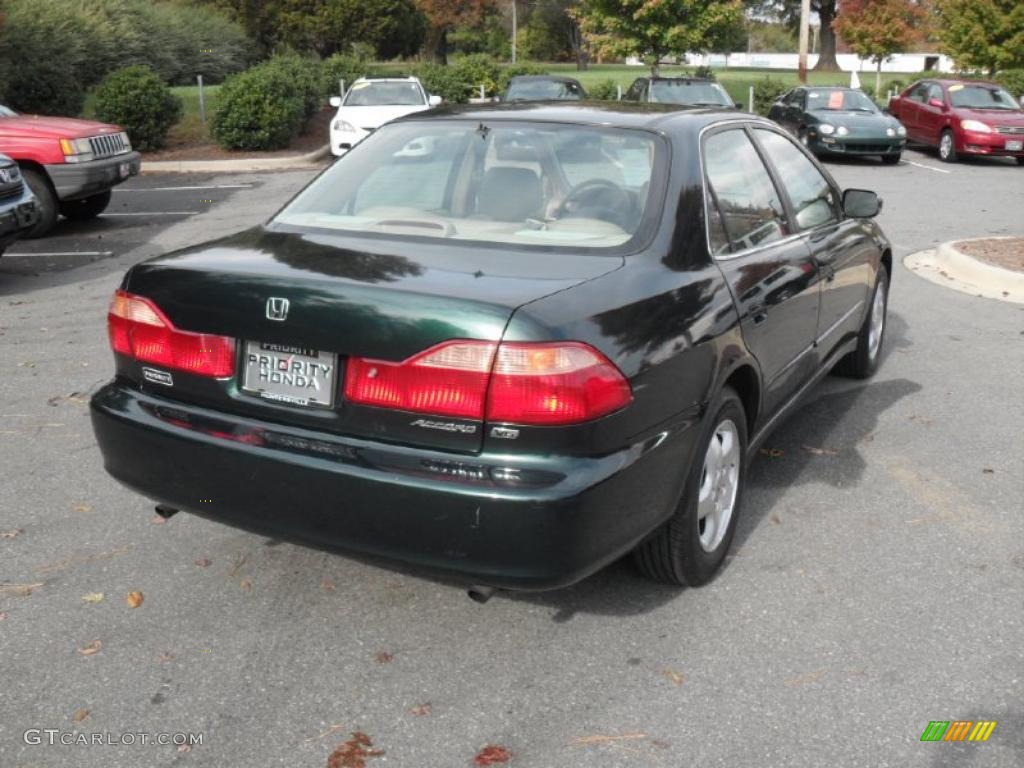 1998 Accord EX V6 Sedan - Dark Emerald Pearl / Ivory photo #3