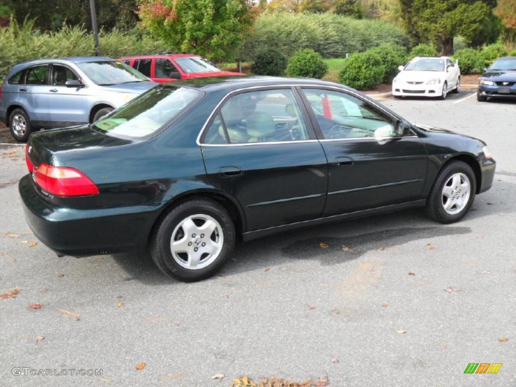1998 Accord EX V6 Sedan - Dark Emerald Pearl / Ivory photo #4