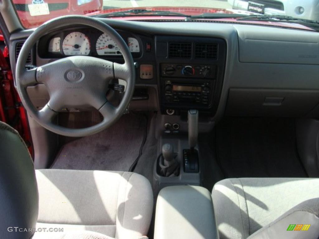 2004 Tacoma V6 TRD Double Cab 4x4 - Impulse Red Pearl / Charcoal photo #9