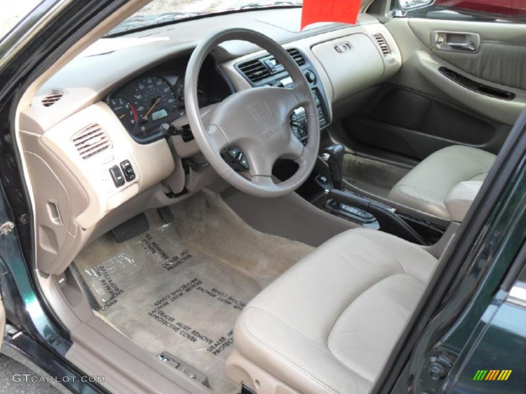Ivory Interior 1998 Honda Accord EX V6 Sedan Photo #38889558