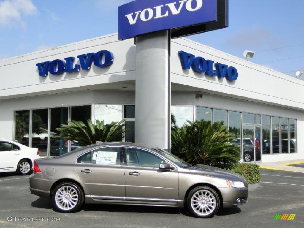 2011 S80 T6 AWD - Oyster Grey Metallic / Sandstone Beige photo #10