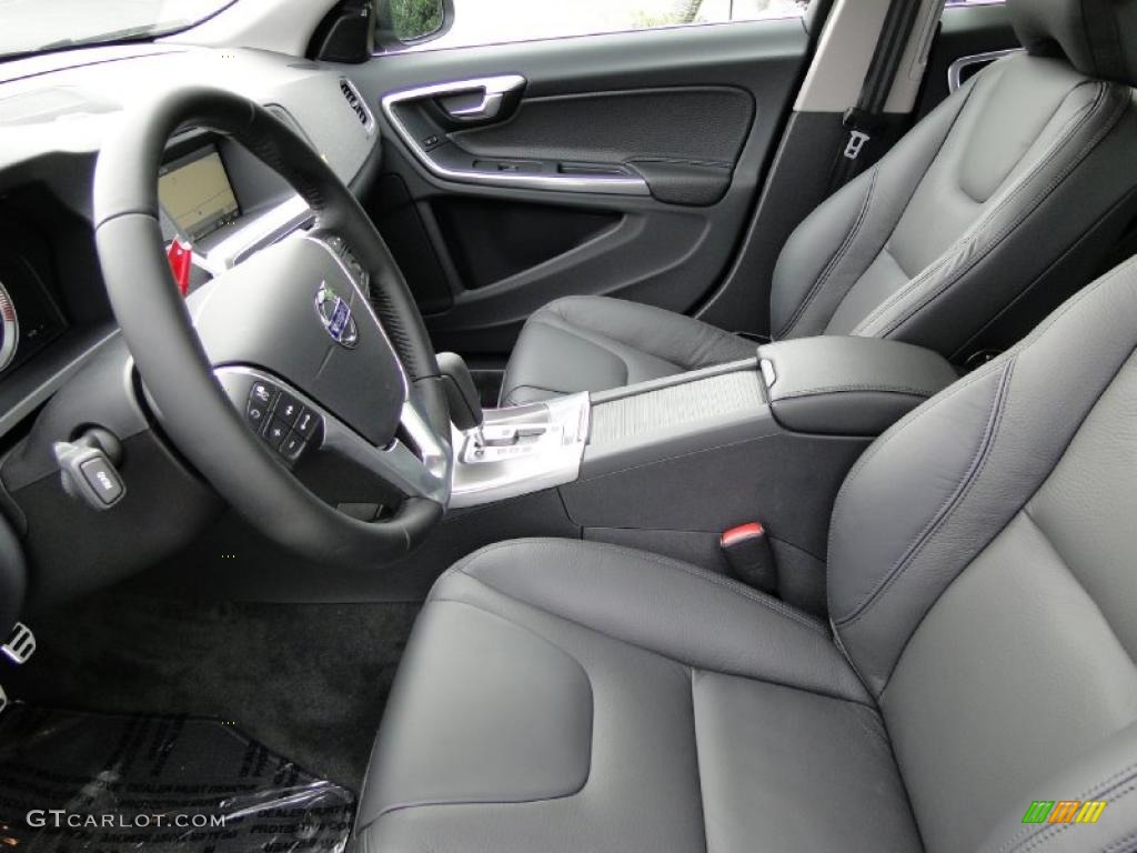 Off Black/Anthracite Interior 2011 Volvo S60 T6 AWD Photo #38890158