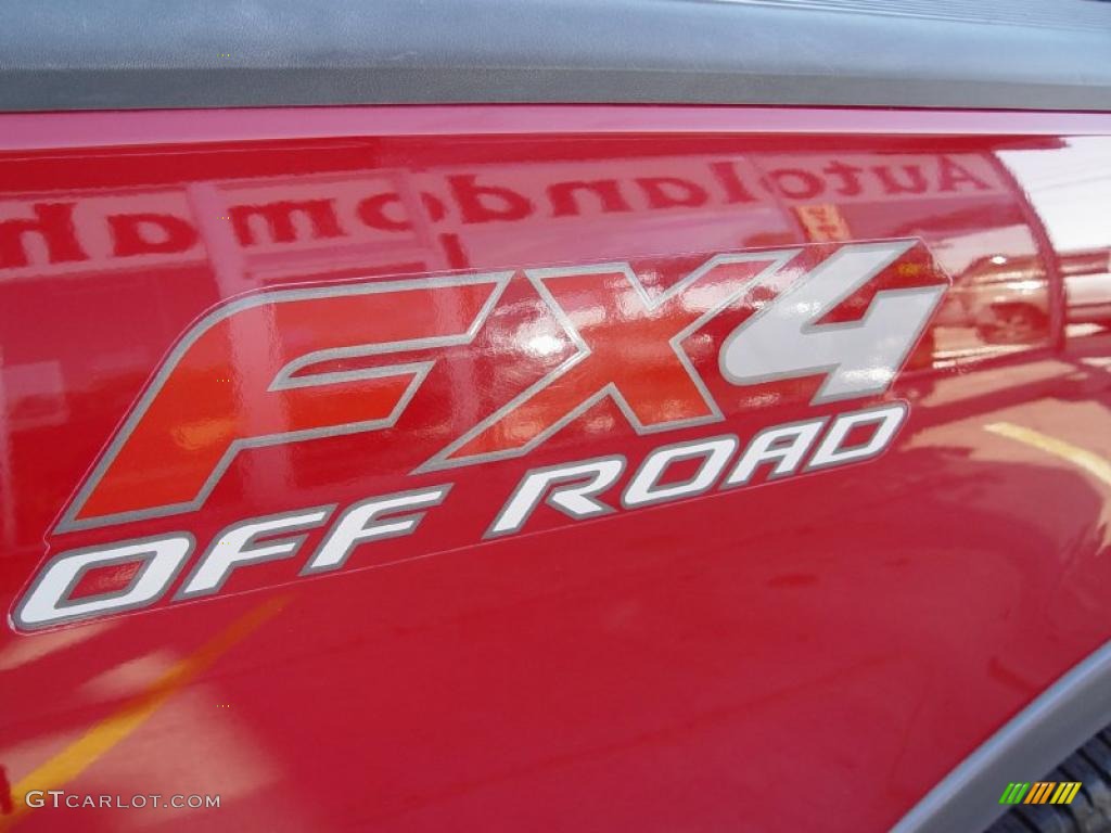 2003 F150 XLT SuperCab 4x4 - Bright Red / Dark Graphite Grey photo #7