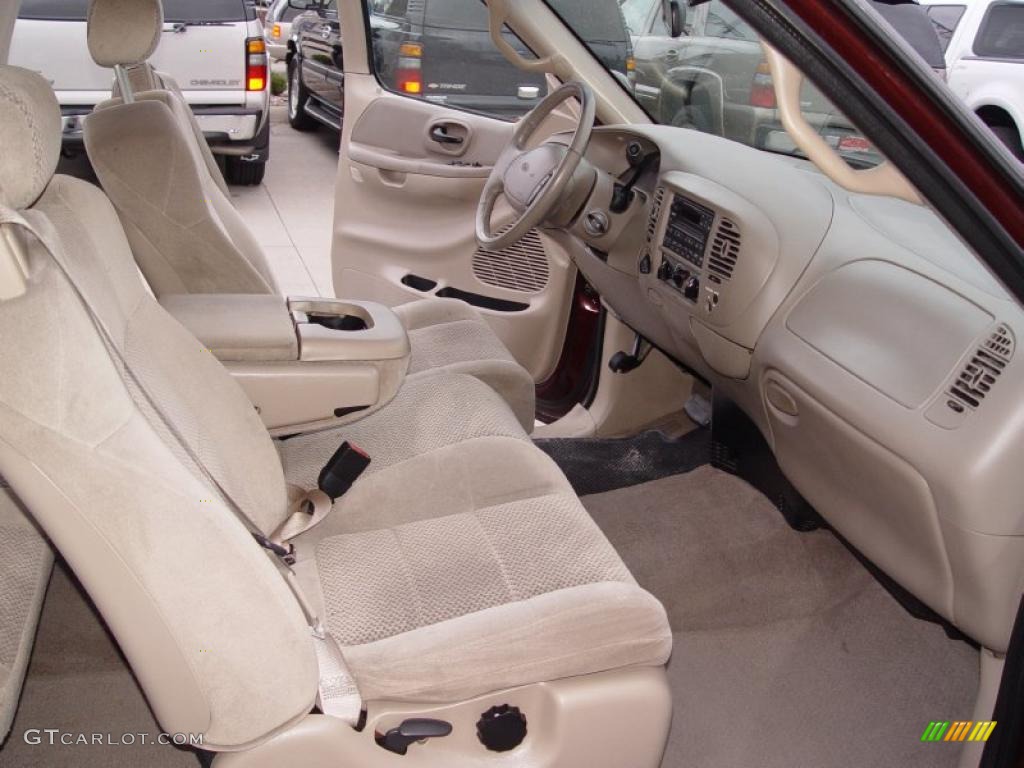 Medium Parchment Interior 2001 Ford F150 XLT SuperCab 4x4 Photo #38892726