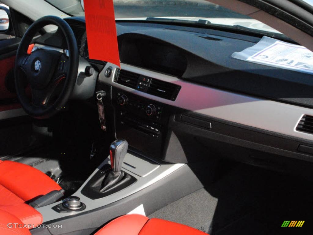 2008 3 Series 328i Coupe - Alpine White / Coral Red/Black photo #4