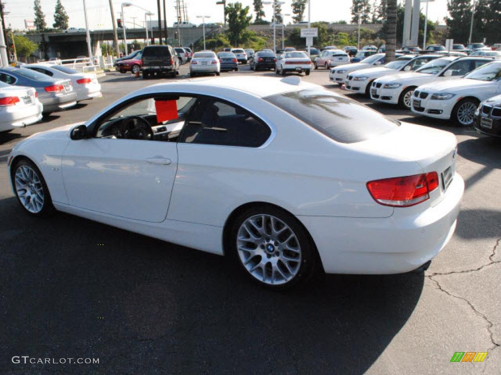 2008 3 Series 328i Coupe - Alpine White / Coral Red/Black photo #11