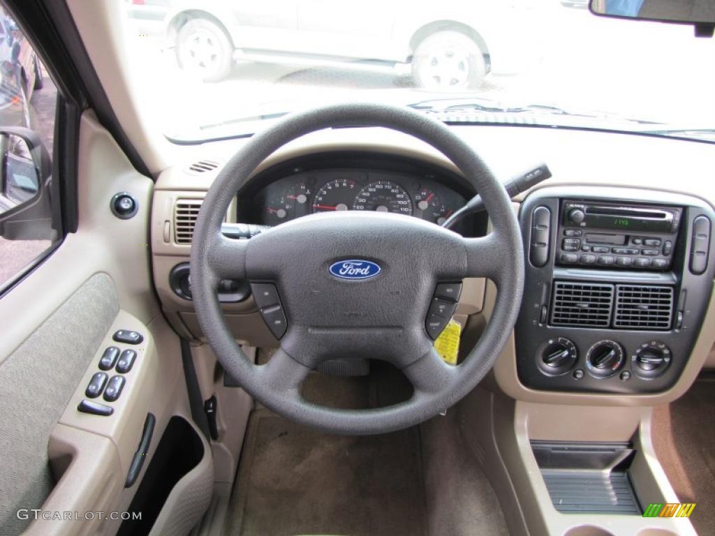 2003 Ford Explorer XLS Medium Parchment Beige Dashboard Photo #38895822