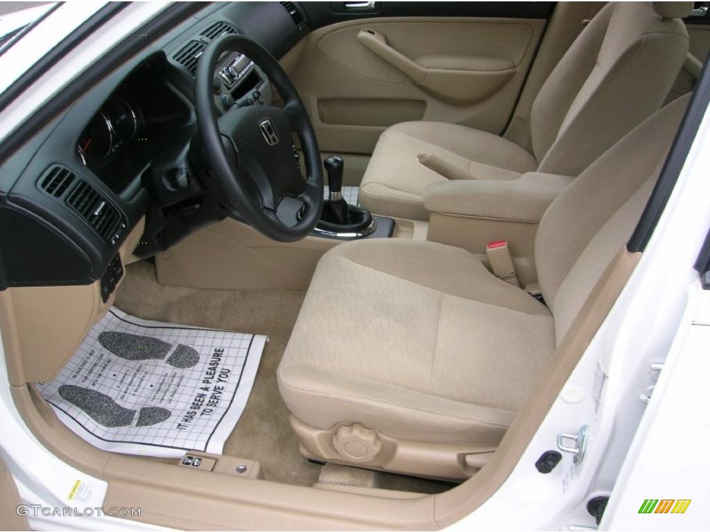 Ivory Interior 2005 Honda Civic Hybrid Sedan Photo #38896042
