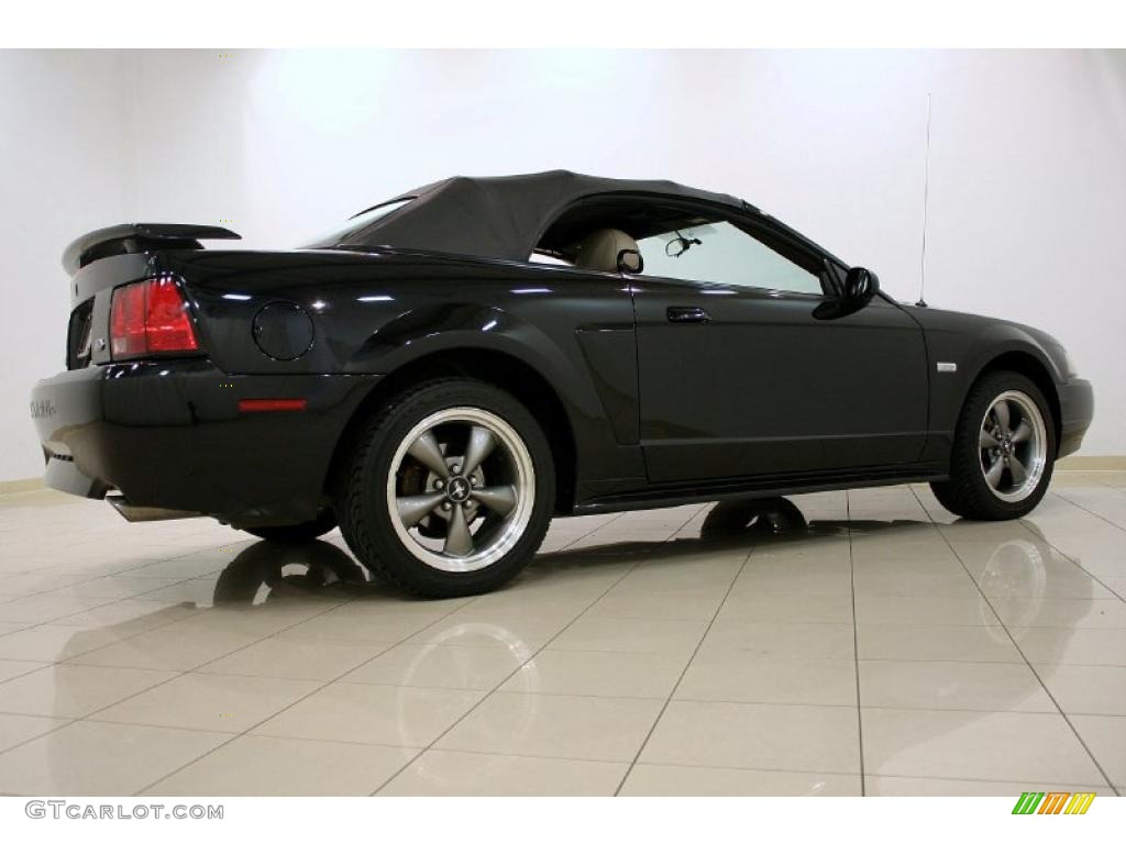 2003 Mustang GT Convertible - Black / Medium Parchment photo #8
