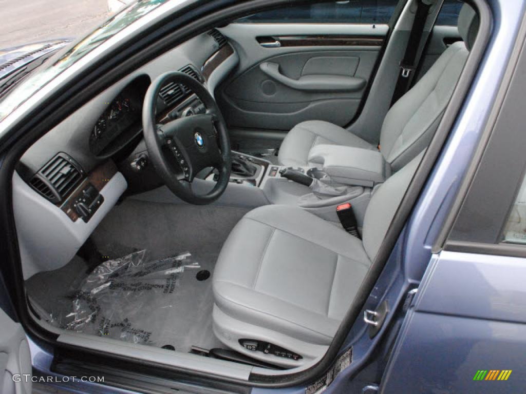 Grey Interior 2003 BMW 3 Series 325i Sedan Photo #38897686