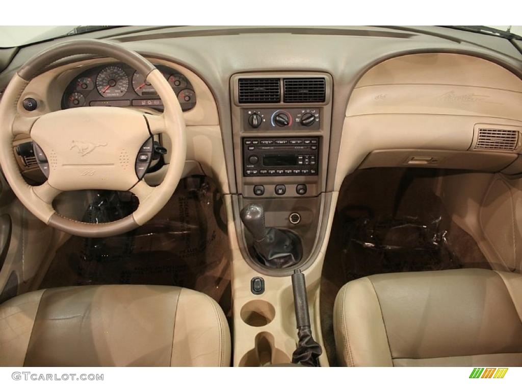 2003 Ford Mustang GT Convertible Medium Parchment Dashboard Photo #38897778