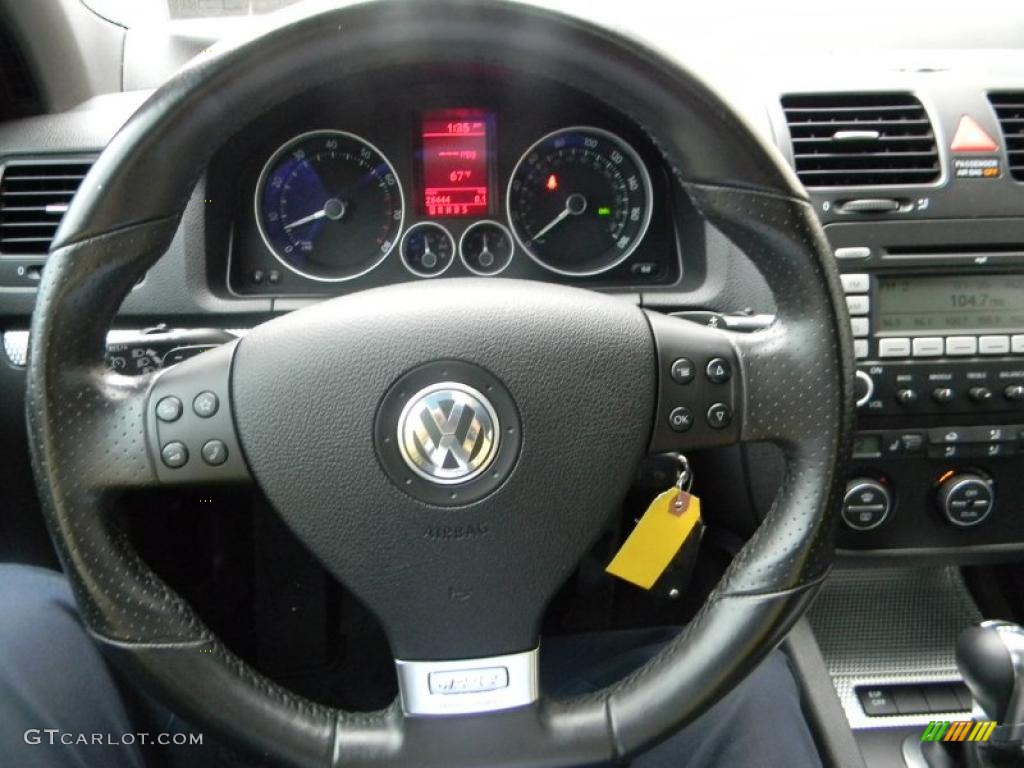 2008 Volkswagen R32 Standard R32 Model Anthracite Steering Wheel Photo #38900402