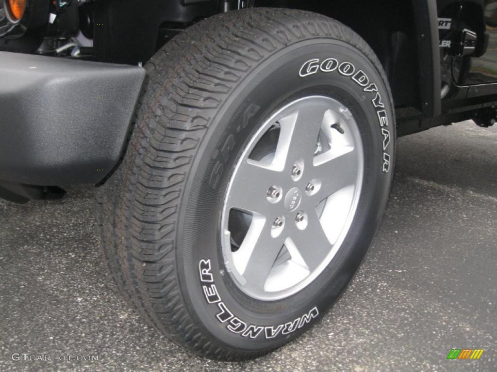 2011 Wrangler Sport S 4x4 - Black / Black photo #5