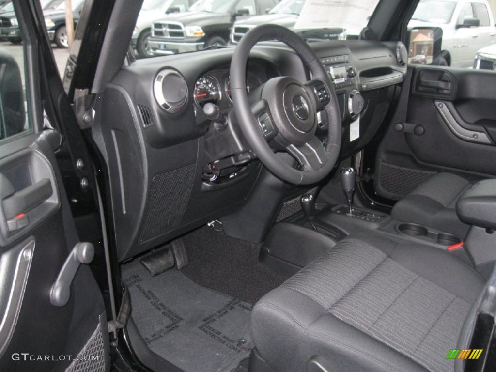 2011 Wrangler Sport S 4x4 - Black / Black photo #7