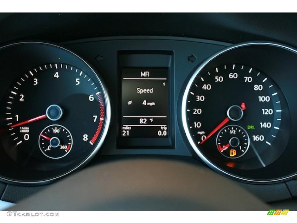 2011 Volkswagen Golf 4 Door Gauges Photo #38900710