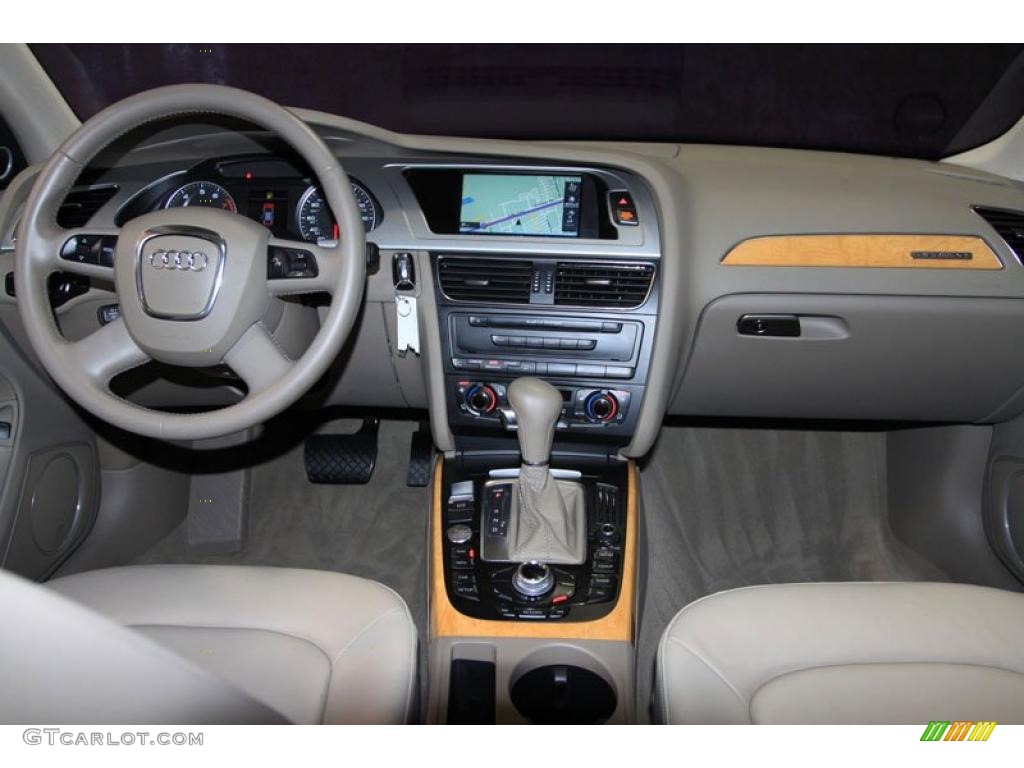 2009 Audi A4 3.2 quattro Sedan Cardamom Beige Dashboard Photo #38900742