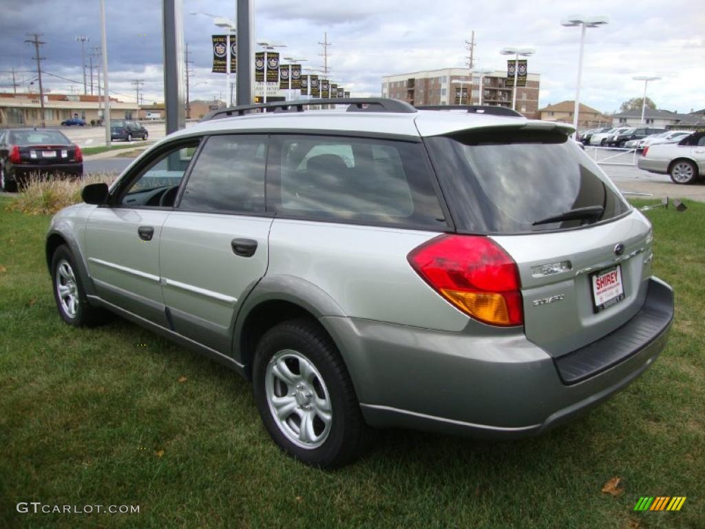 2007 Outback 2.5i Wagon - Brilliant Silver Metallic / Dark Charcoal Tweed photo #6
