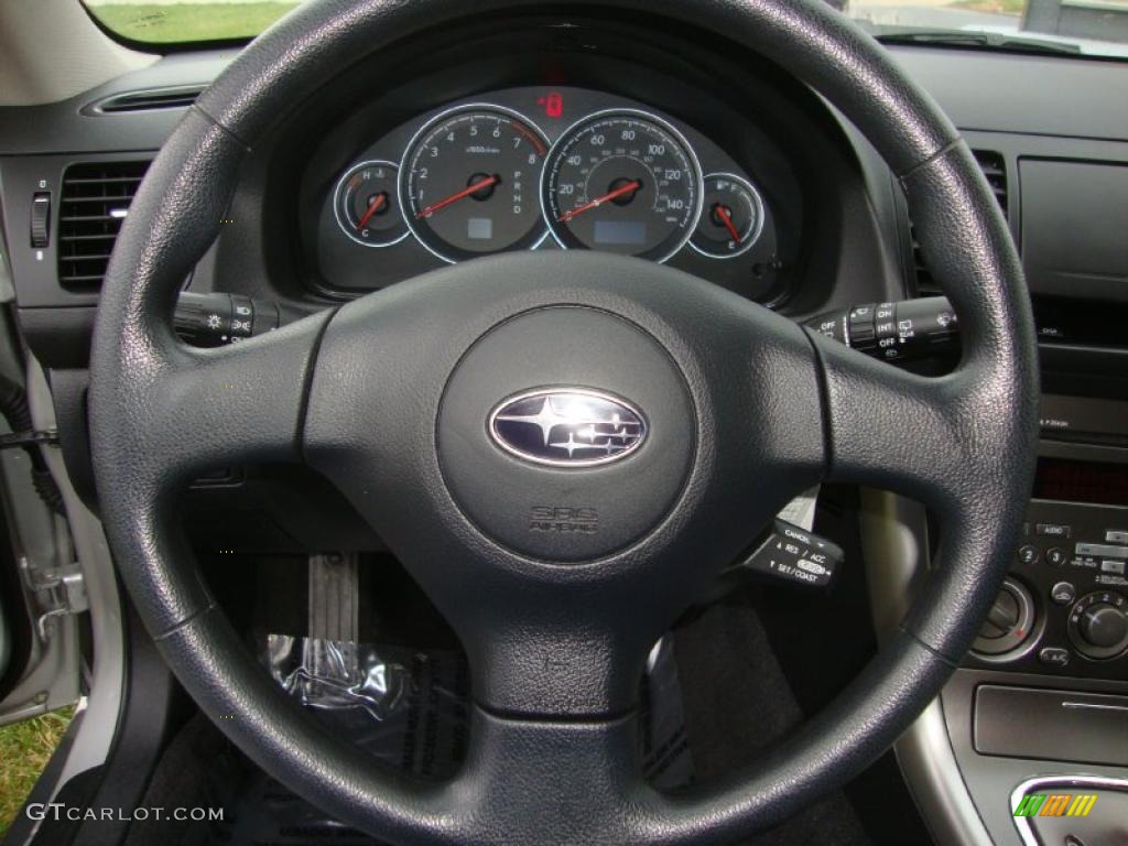 2007 Outback 2.5i Wagon - Brilliant Silver Metallic / Dark Charcoal Tweed photo #15