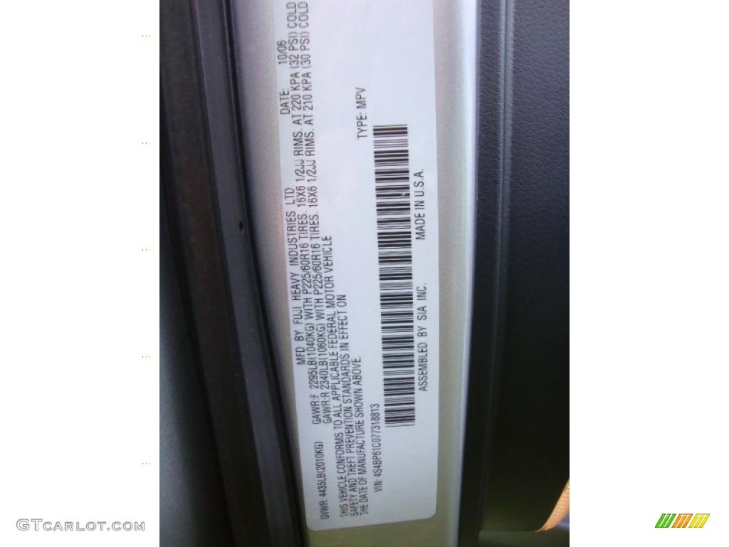 2007 Outback 2.5i Wagon - Brilliant Silver Metallic / Dark Charcoal Tweed photo #21