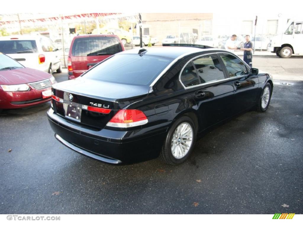 2003 7 Series 745Li Sedan - Jet Black / Black/Black photo #4