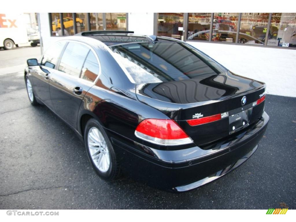 2003 7 Series 745Li Sedan - Jet Black / Black/Black photo #7