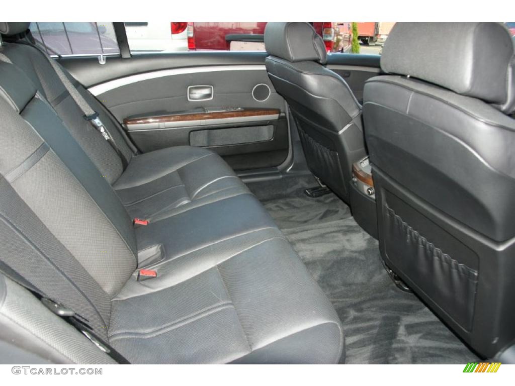 2003 7 Series 745Li Sedan - Jet Black / Black/Black photo #14