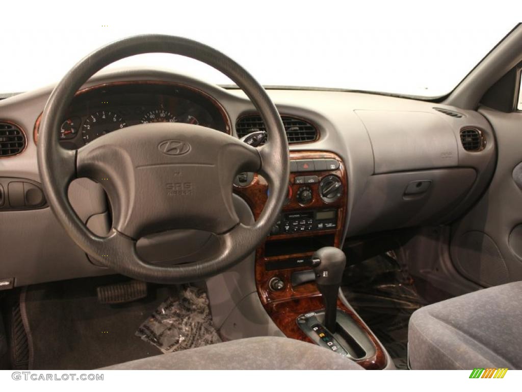 2000 Elantra GLS Sedan - Noble White / Gray photo #10