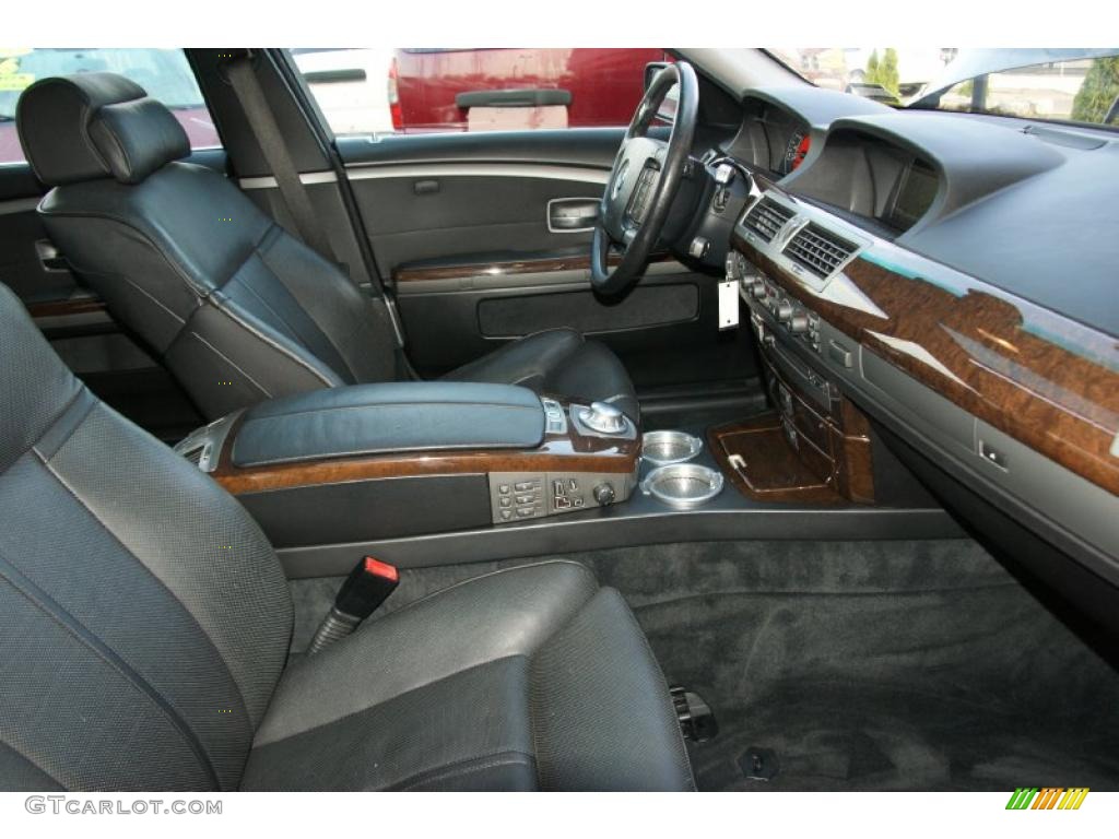 2003 7 Series 745Li Sedan - Jet Black / Black/Black photo #19