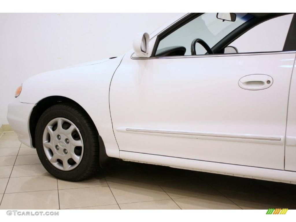 2000 Elantra GLS Sedan - Noble White / Gray photo #22