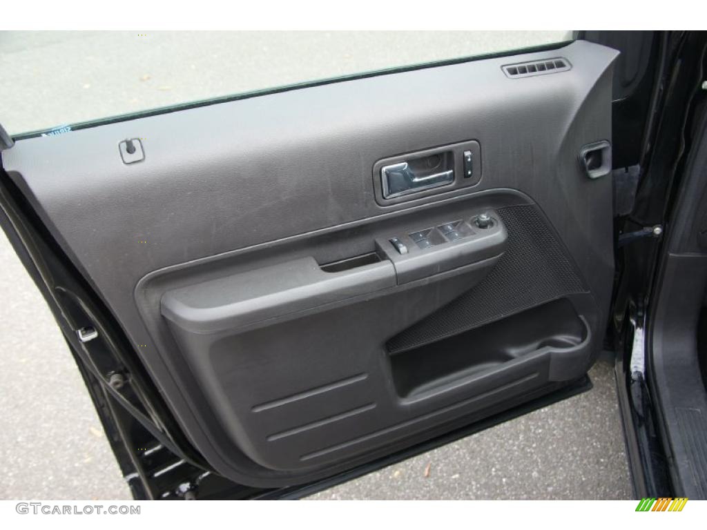 2008 Ford Edge SE AWD Charcoal Door Panel Photo #38905270