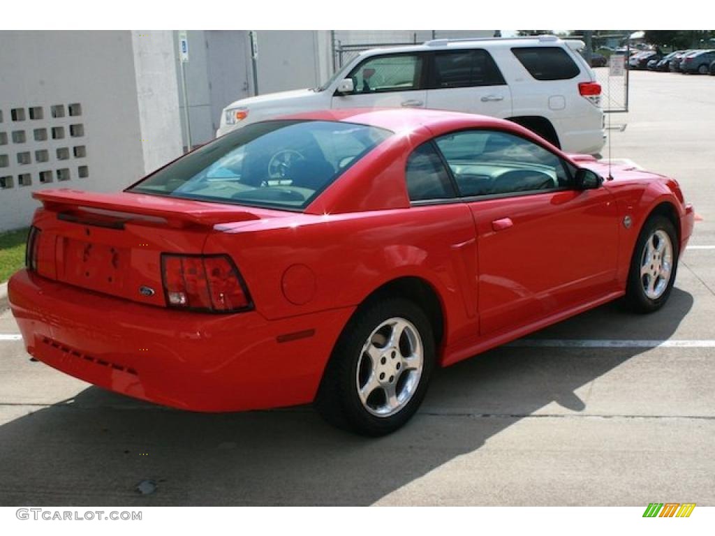 2004 Mustang V6 Coupe - Torch Red / Medium Parchment photo #15