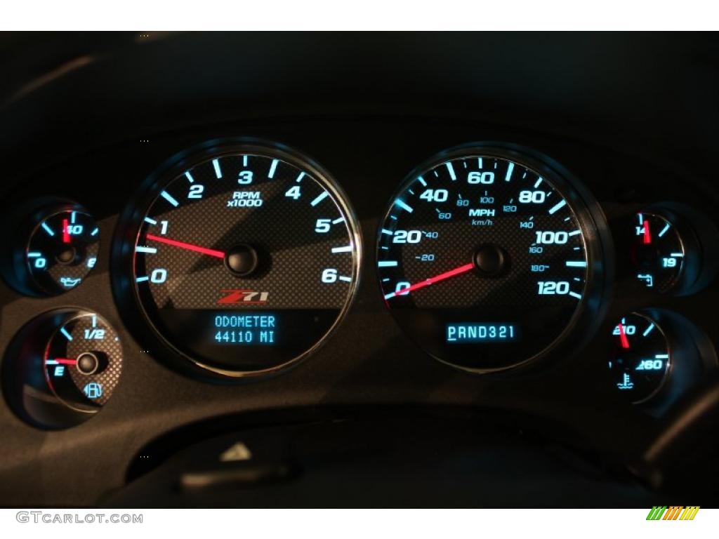 2008 GMC Sierra 1500 SLE Extended Cab 4x4 Gauges Photo #38906150