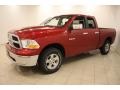 2009 Inferno Red Crystal Pearl Dodge Ram 1500 SLT Quad Cab 4x4  photo #3