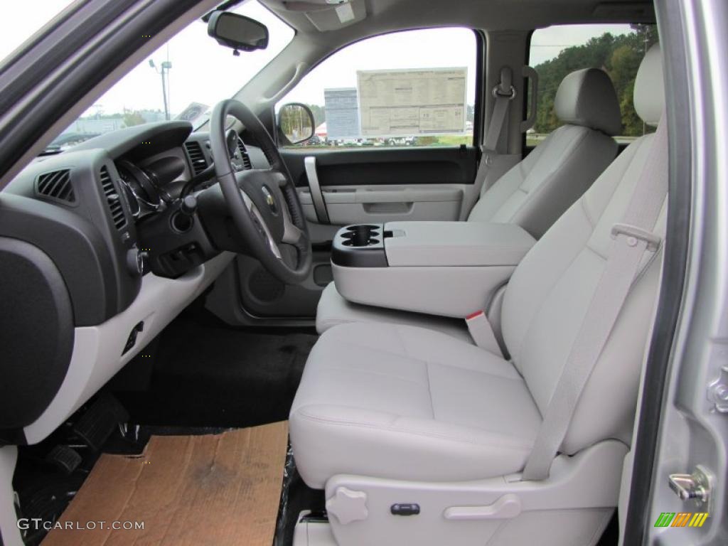 Light Titanium/Ebony Interior 2011 Chevrolet Silverado 1500 LT Crew Cab Photo #38907018