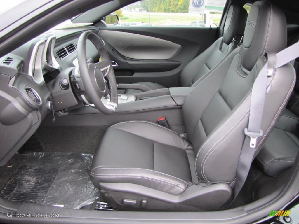 Black Interior 2011 Chevrolet Camaro SS Coupe Photo #38907318
