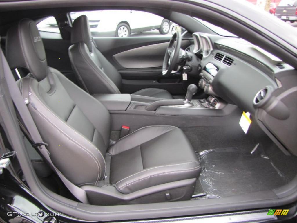 Black Interior 2011 Chevrolet Camaro SS Coupe Photo #38907342