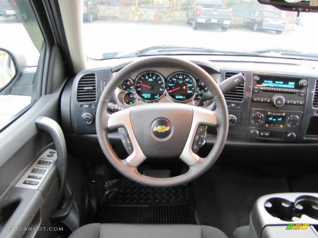 2011 Chevrolet Silverado 2500HD LT Crew Cab 4x4 Ebony Dashboard Photo #38907758
