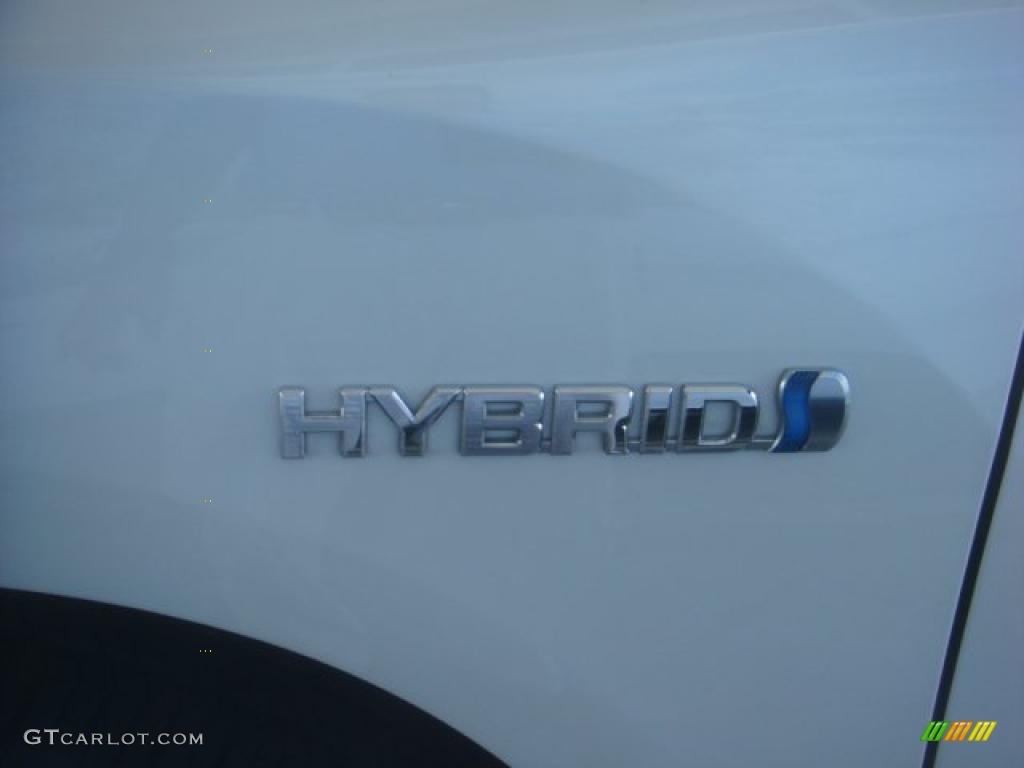 2009 Highlander Hybrid Limited 4WD - Blizzard White Pearl / Sand Beige photo #5