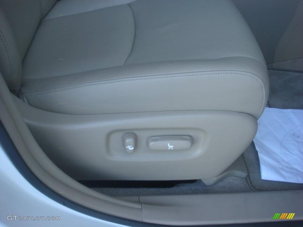 2009 Highlander Hybrid Limited 4WD - Blizzard White Pearl / Sand Beige photo #14