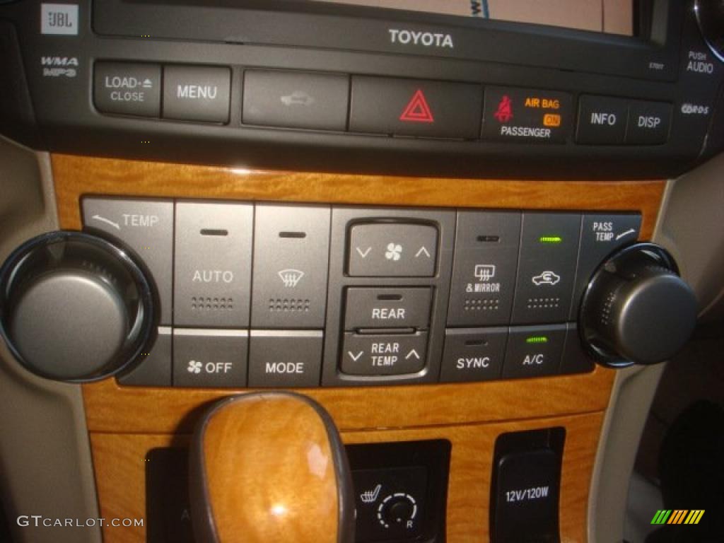 2009 Highlander Hybrid Limited 4WD - Blizzard White Pearl / Sand Beige photo #28