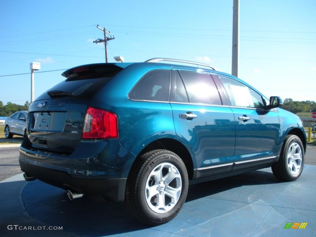 2011 Edge SEL - Mediterranean Blue Metallic / Medium Light Stone photo #3