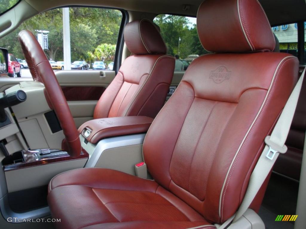 2010 F150 King Ranch SuperCrew 4x4 - Dark Blue Pearl Metallic / Chapparal Leather photo #13